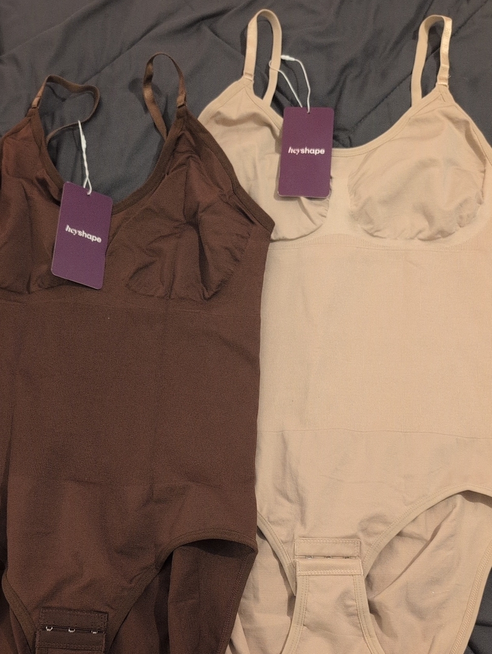 Women’s Seamless Shaping Bodysuit - Brown & Beige